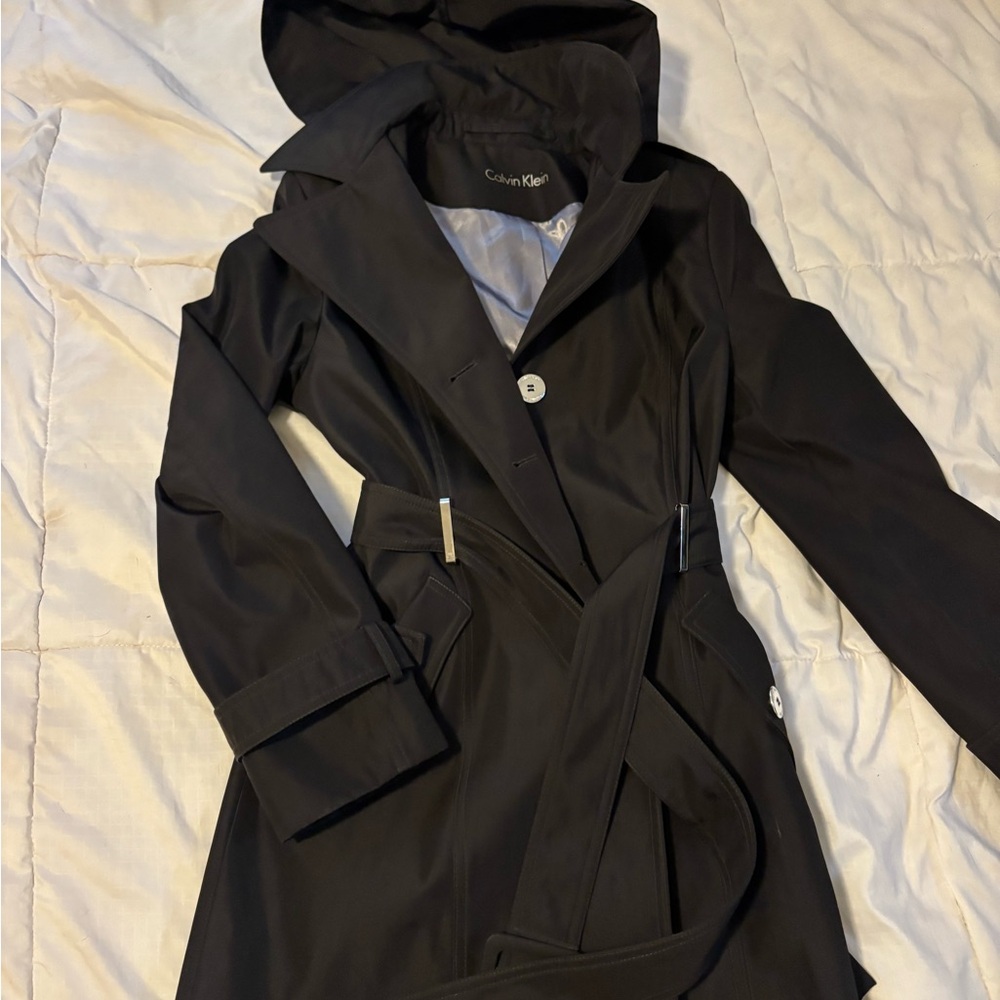 Calvin Klein Black and Silver Lined Jacket